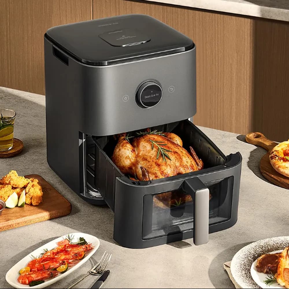 سرخ کن بدون روغن 7 لیتری شیائومی مدل Mijia Smart Steam Air Fryer 7L MAF-ST701 — تصویر ۷