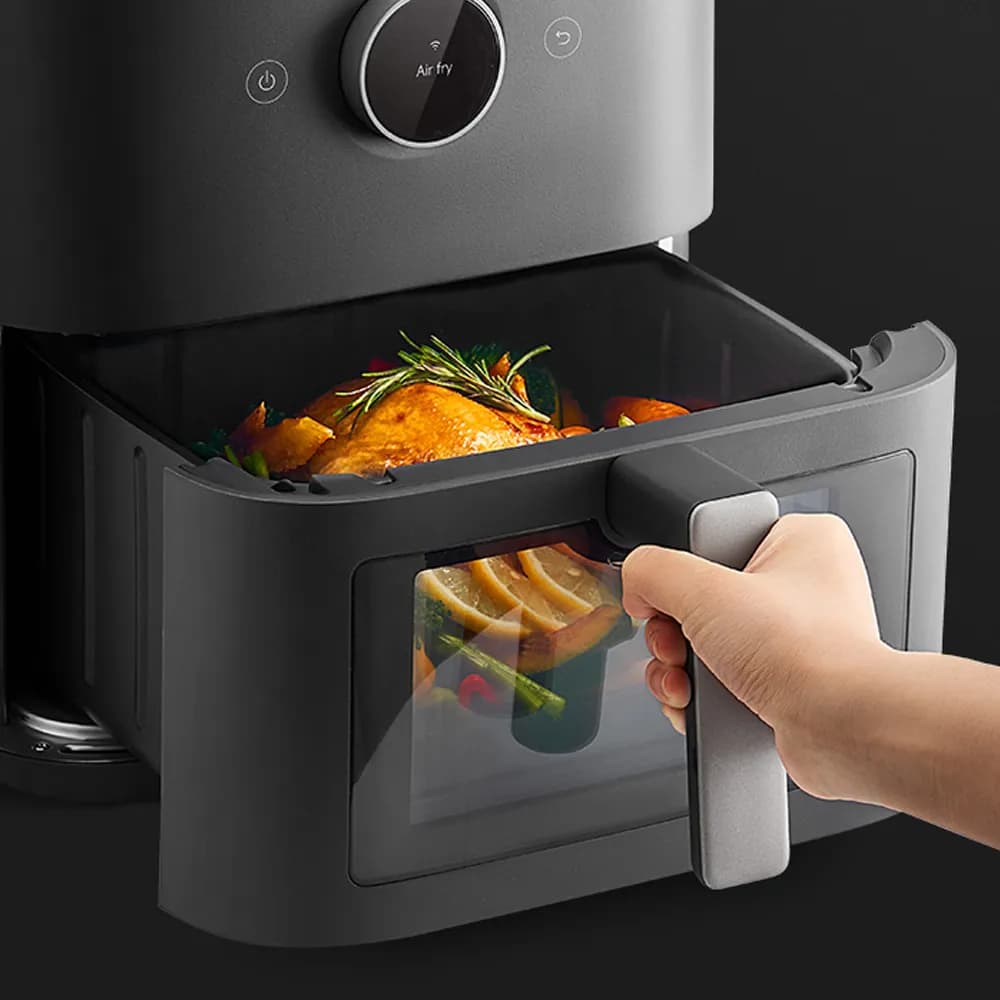 سرخ کن بدون روغن 7 لیتری شیائومی مدل Mijia Smart Steam Air Fryer 7L MAF-ST701 — تصویر ۶