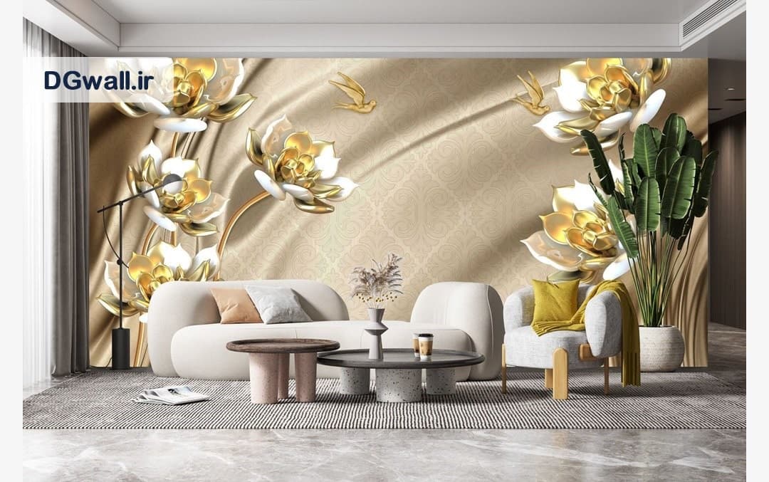 پوستر دیواری گل سه بعدی FL0426