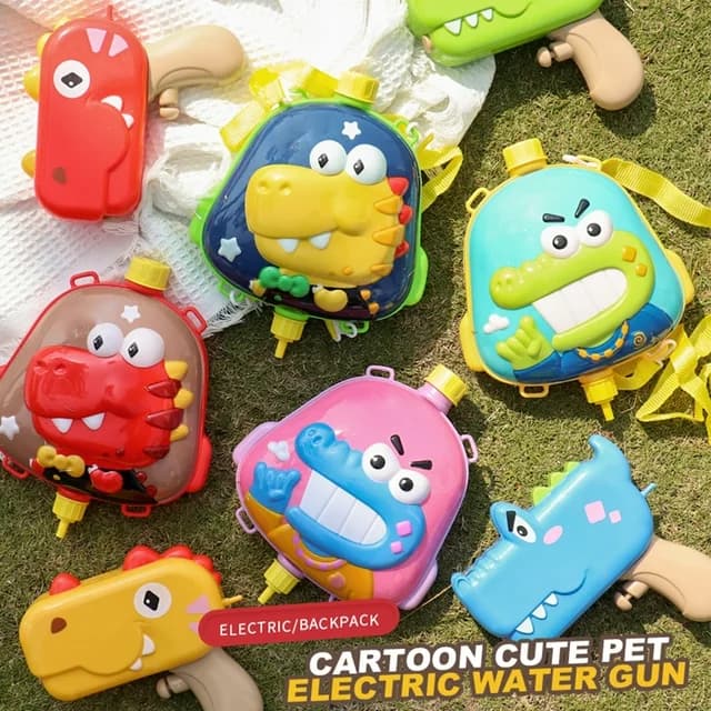 تفنگ آبپاش الکتریکی کروکودیل مدل Crocodile Kids Electric Water Gun — تصویر ۴