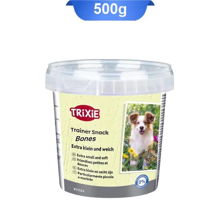 تشویقی سگ تریکسی مدل استخوان (سطلی) وزن 500 گرم Trixie Trainer Snack Bones