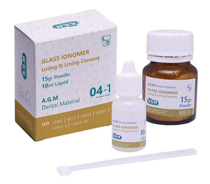 سمان گلس آینومر لوتینگ گلد ای جی ام A.G.M – Glass Ionomer Cement — تصویر ۲