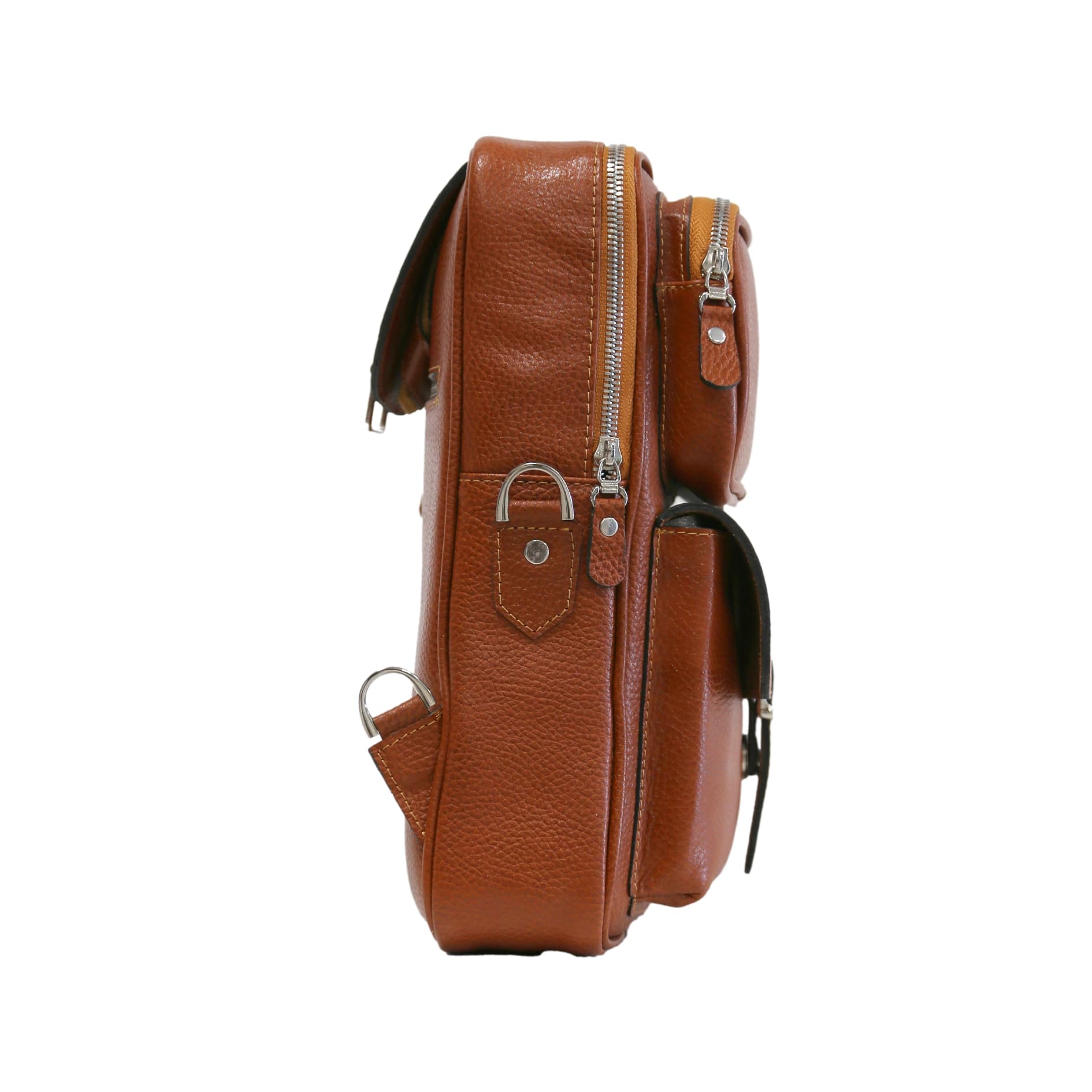 کیف دستی دوشی چرم اصل یوتاب مدل چهار کاره شتری کد 340703A — تصویر ۲
