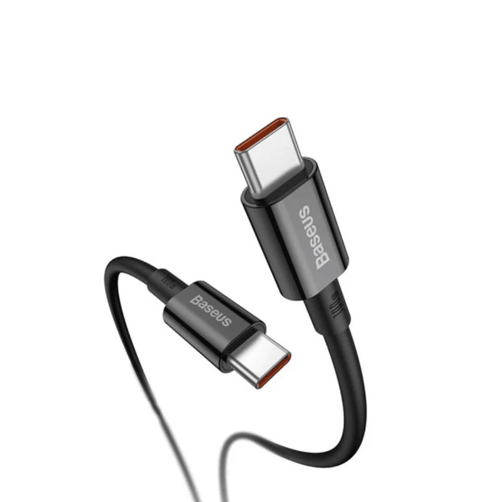 کابل USB-C به USB-C باسئوس مدل CATYS-100W طول 1 متر Baseus USB-C cable CATYS 100W — تصویر ۷