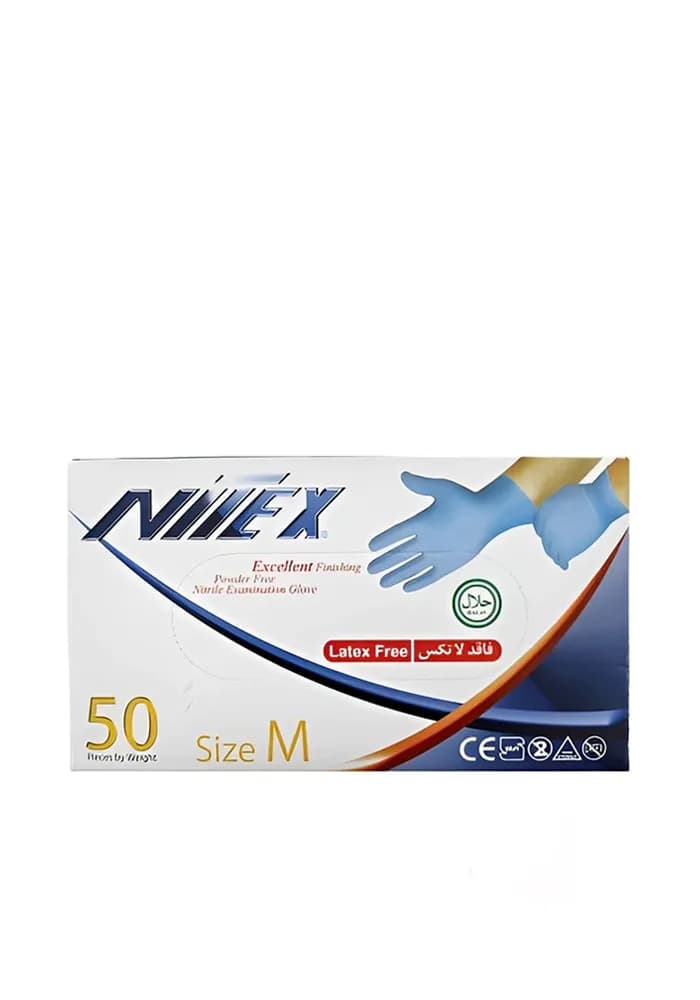 دستکش نیتریل آبی نیتکس NITEX — تصویر ۲