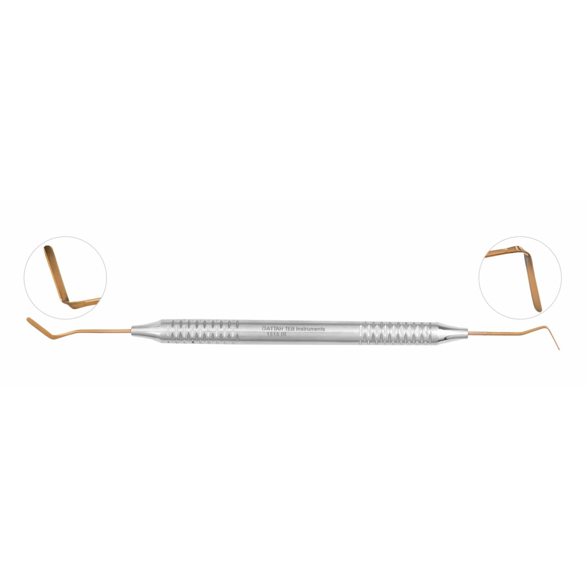 قلم کامپوزیت روکش تیتانیوم خمیده هالو فتاح طب کد 1515 -Composite Instrument Titanium Plated