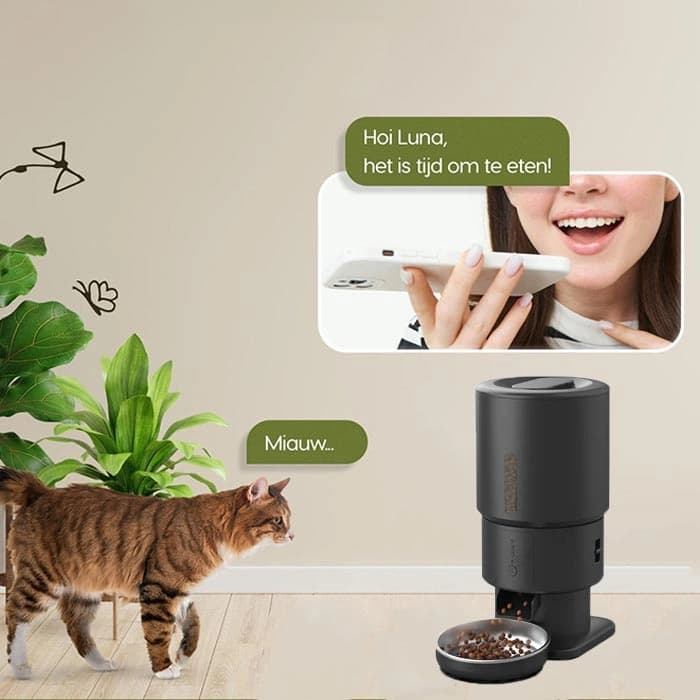 ظرف غذا اتوماتیک گربه و سگ مدل PF09 ظرفیت 5 کیلوگرم (وارداتی) کد 106387 Round Tower — تصویر ۳