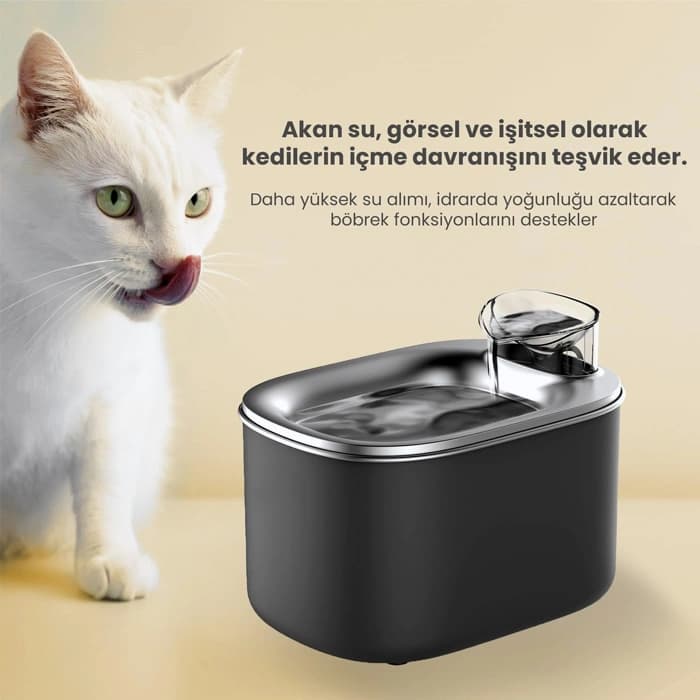 آبخوری اتوماتیک گربه مدل wf007L حاوی فیلتر و ظرفیت 4 لیتر (وارداتی) Automatic Pet Water Fountain — تصویر ۸