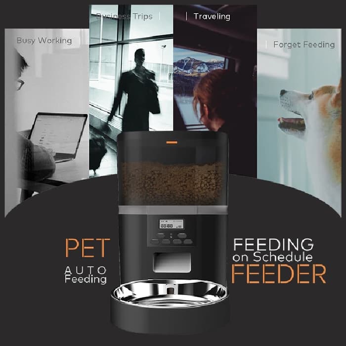 ظرف غذا اتوماتیک گربه و سگ مدل QQ002 ظرفیت 6 کیلوگرم (وارداتی) کد 106386 Automatic Pet Feeder — تصویر ۶