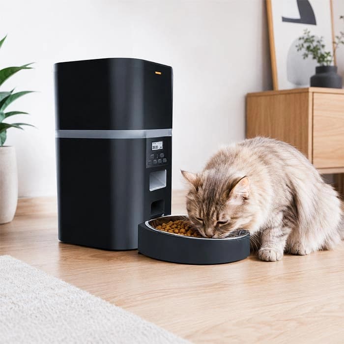 ظرف غذا اتوماتیک گربه و سگ مدل QQ002 ظرفیت 6 کیلوگرم (وارداتی) کد 106386 Automatic Pet Feeder