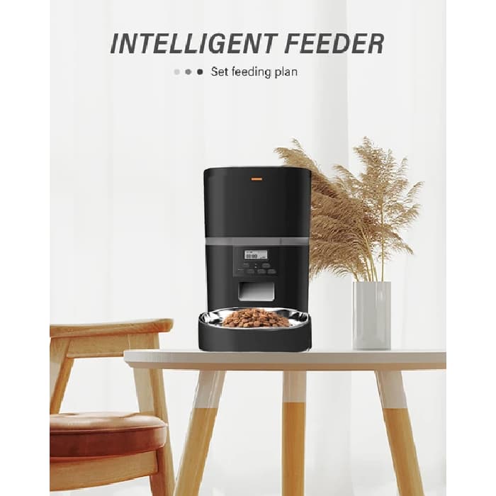 ظرف غذا اتوماتیک گربه و سگ مدل QQ002 ظرفیت 6 کیلوگرم (وارداتی) کد 106386 Automatic Pet Feeder — تصویر ۴