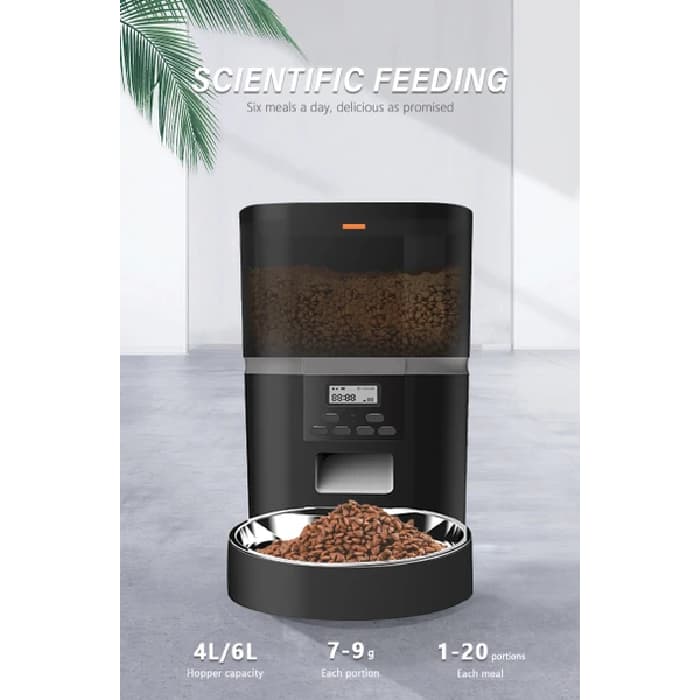 ظرف غذا اتوماتیک گربه و سگ مدل QQ002 ظرفیت 6 کیلوگرم (وارداتی) کد 106386 Automatic Pet Feeder — تصویر ۵