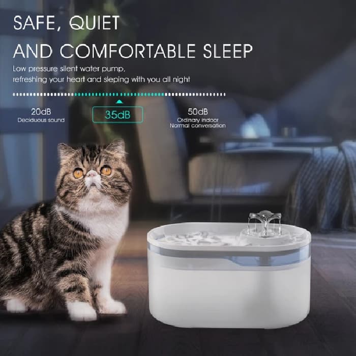 آبخوری اتوماتیک گربه مدل wf006 ظرفیت 2.8 لیتر کد 106382 Automatic Pet Water Fountain — تصویر ۸