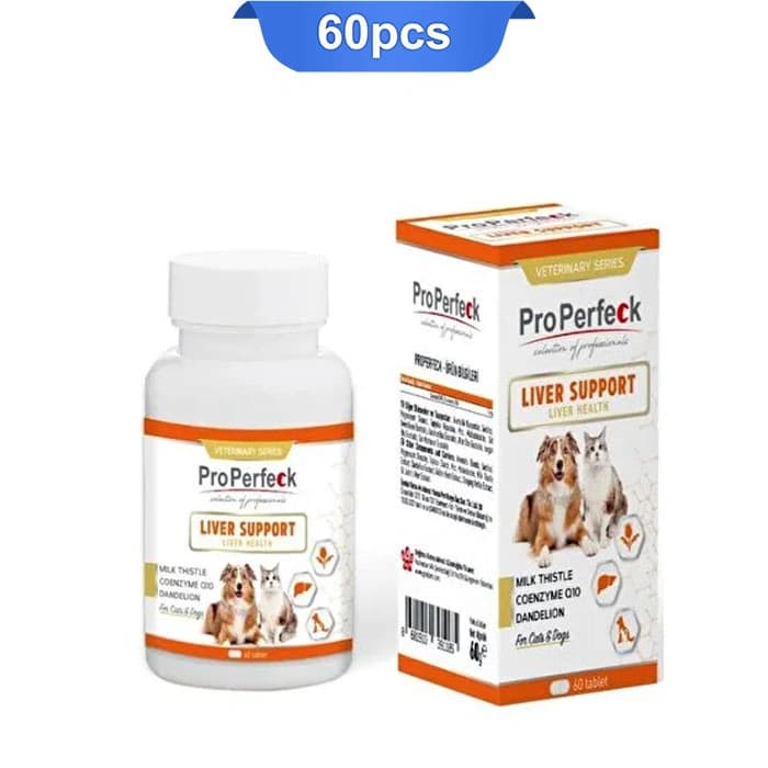 قرص مکمل سگ و گربه پروپرفک برای تقویت کبد 60 عددی ProPerfeck Liver Support