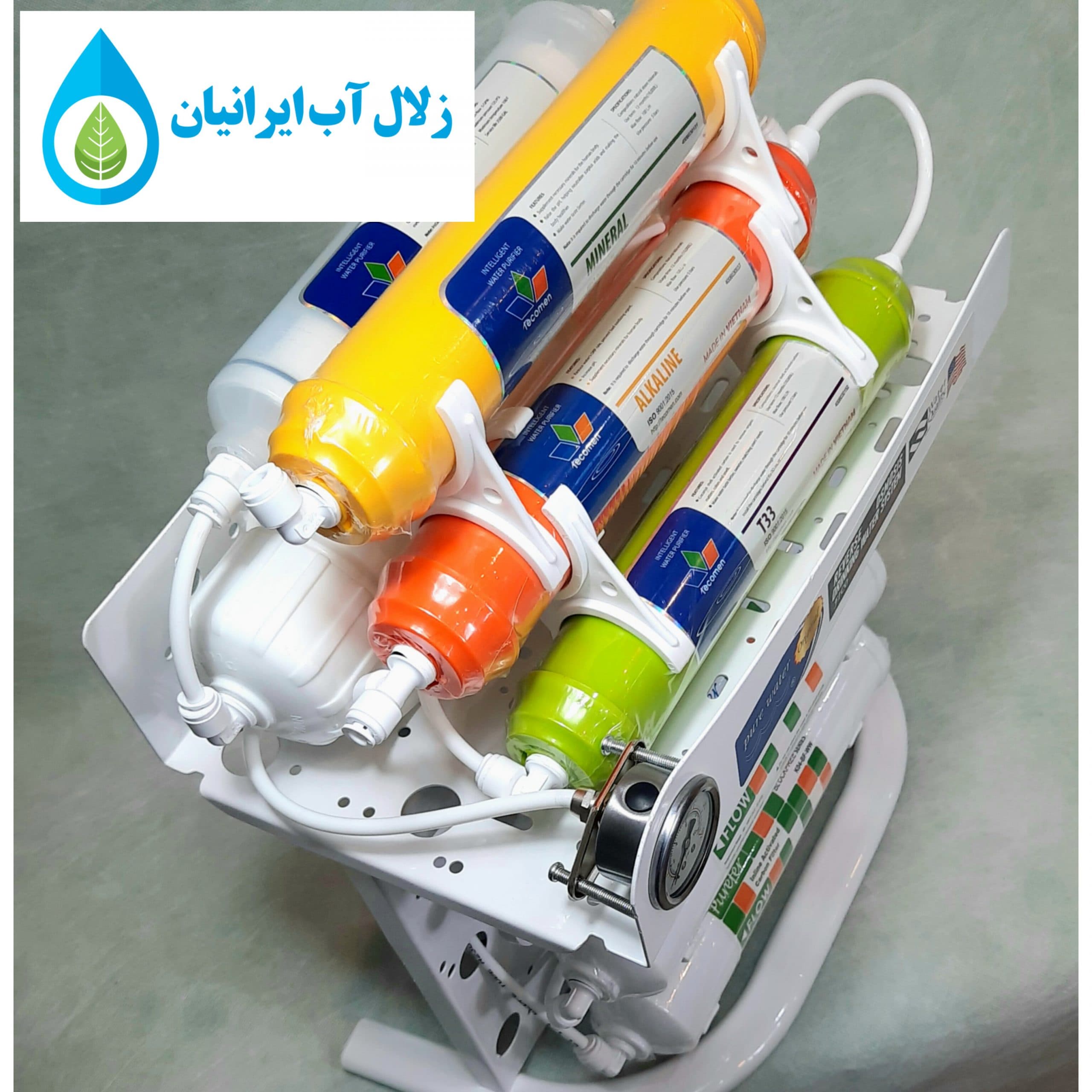 دستگاه تصفیه آب اینلاین 8 مرحله ای پیور واتر تایوان — تصویر ۵