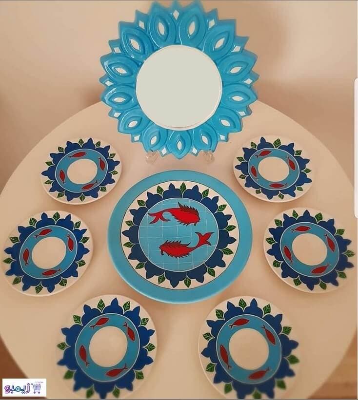 ست هفت سین سفالی حوض ماهی