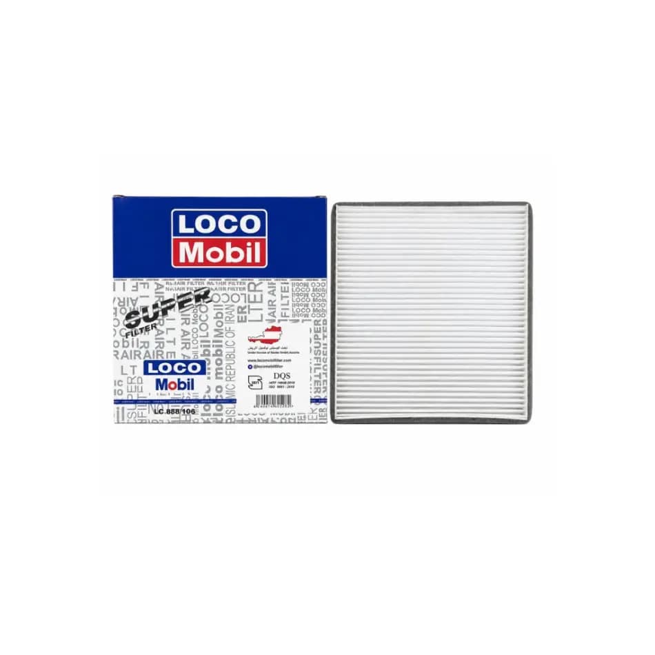 فیلتر کابین مدیران خودرو (ام‌وی‌ام، چری، فونیکس) X33 لوکوموبیل LC888106
