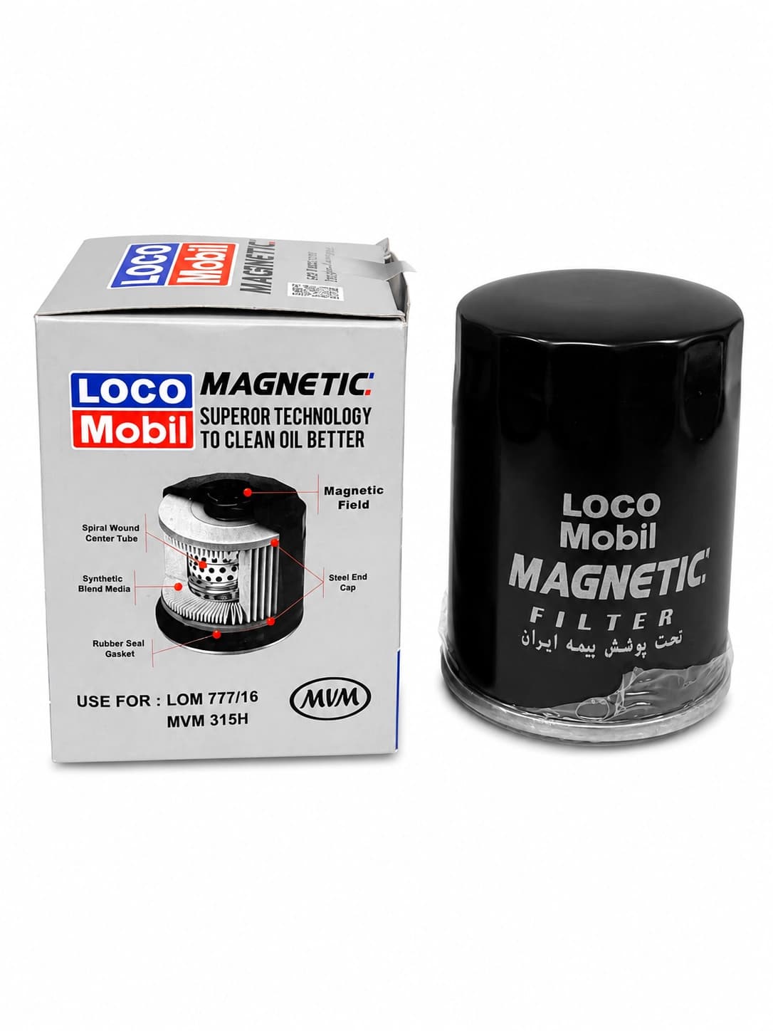 فیلتر روغن MVM 315 مغناطیسی لوکوموبیل LOM77716 — تصویر ۳