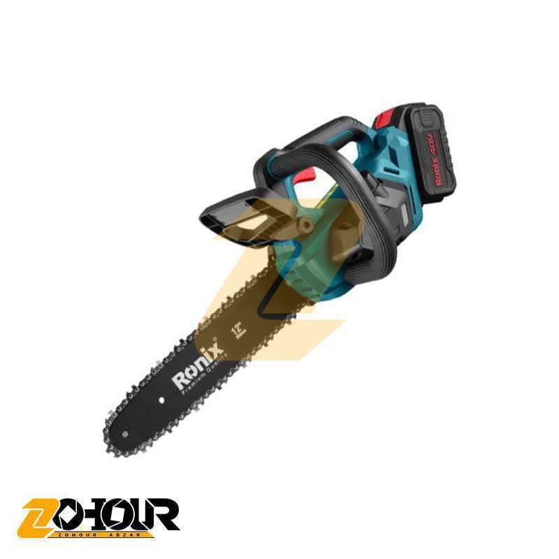 کیت اره زنجیری شارژی براشلس 40 ولت 30 سانتی متری مدل Ronix 8923-40V — تصویر ۵