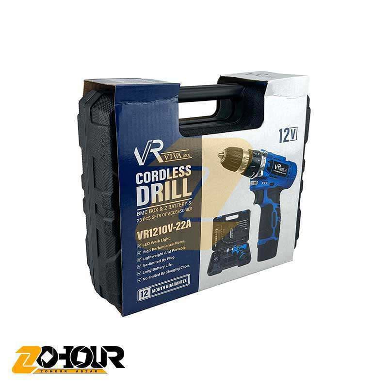 دریل پیچ گوشتی شارژی ویوارکس مدل VIVAREX VR1210V-22A — تصویر ۵