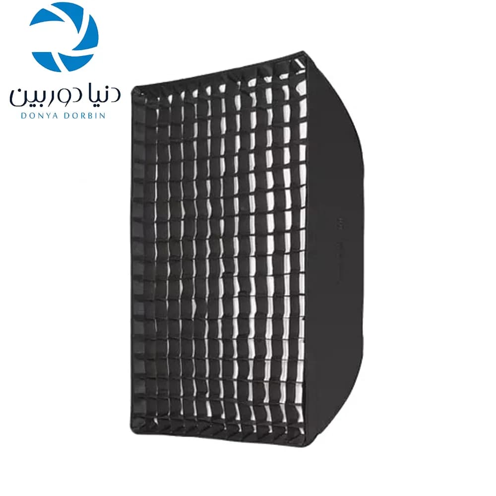 سافت‌باکس مستطیل 70×50 زنبوری Softbox with Grid — تصویر ۲