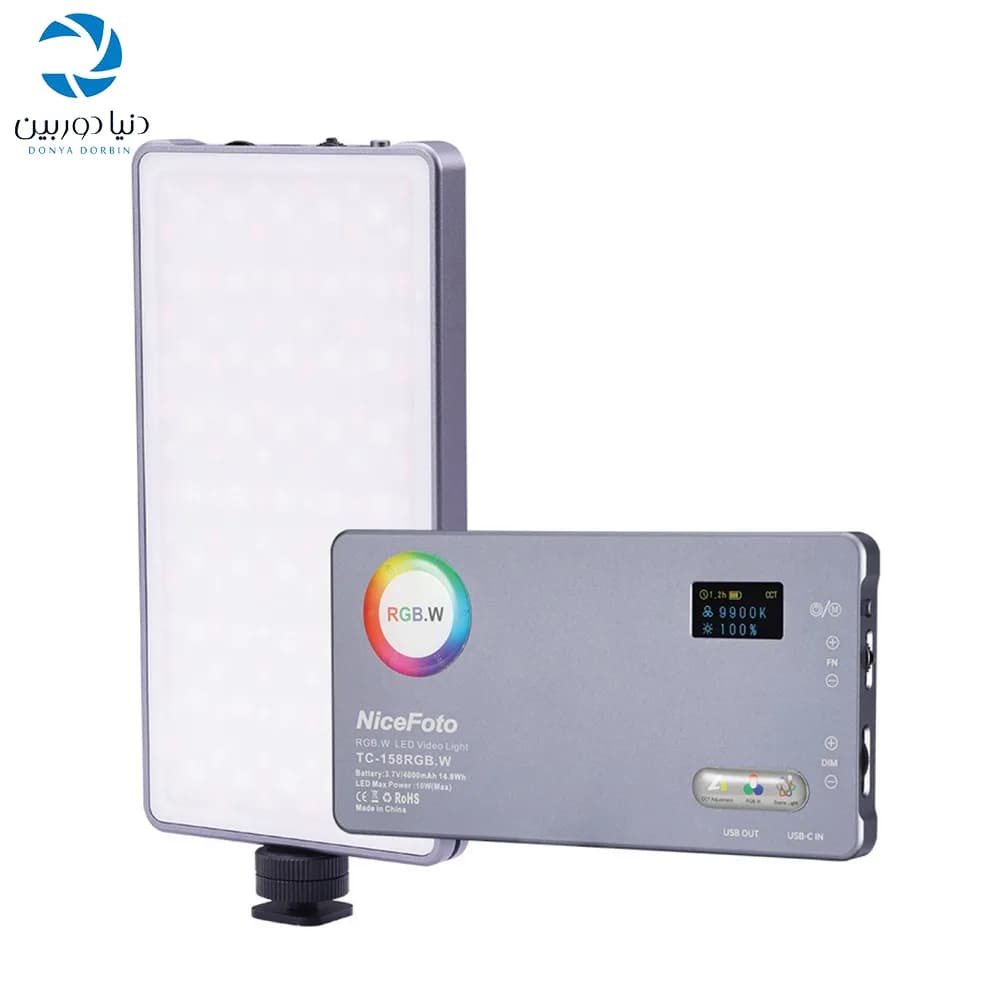 نور ثابت ال ای دی نایس فتو NiceFoto TC-158RGB LED