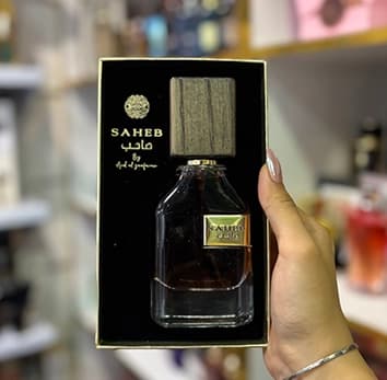 عطر 100میل ادکلن صاحب اینتنس مشکی ارض الزعفران Saheb Intense — تصویر ۲