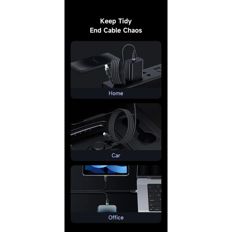 کابل مک دودو CA-2010 تایپ C به لایتنینگ | 36 وات و CarPlay مگنتی جمع شو — تصویر ۵