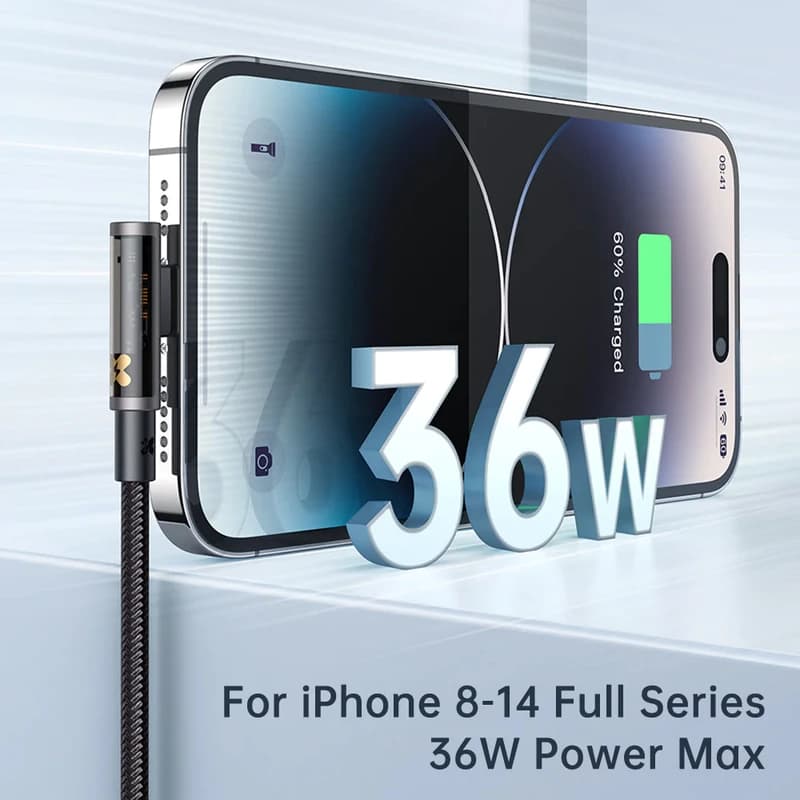 کابل تبدیل USB-C به لایتنینگ مک دودو CA-3390 طول 1.2 متر | شارژ سریع 36W — تصویر ۱۰
