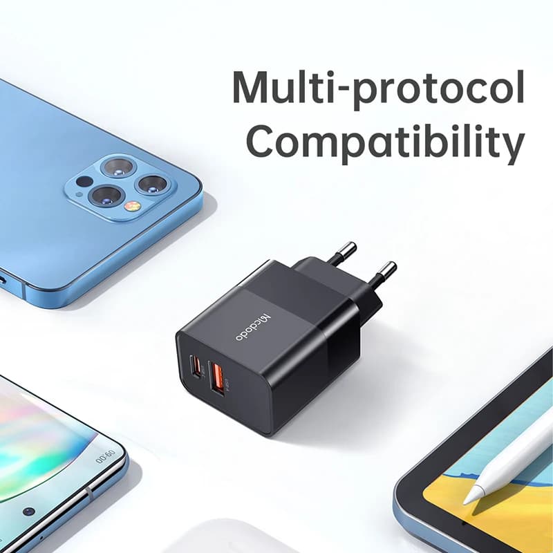 شارژر دیواری مک دودو CH1951 توان 20 وات | دو پورت USB-A و USB-C — تصویر ۱۲