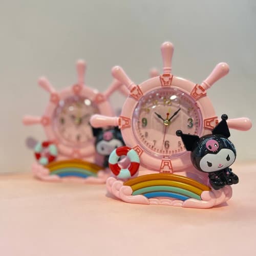 ساعت زنگدار فانتزی کرومی طرح دریانوردی (Kuromi Nautical Alarm Clock) — تصویر ۳