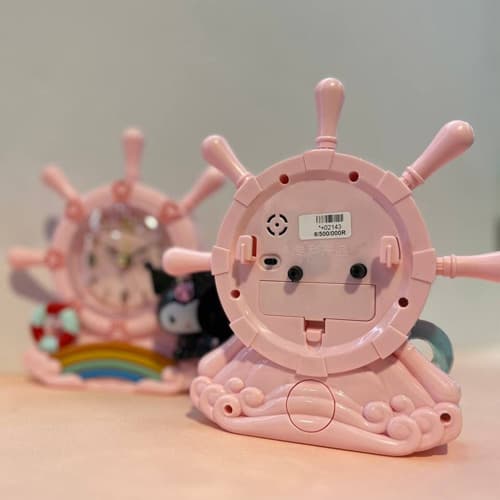 ساعت زنگدار فانتزی کرومی طرح دریانوردی (Kuromi Nautical Alarm Clock) — تصویر ۲