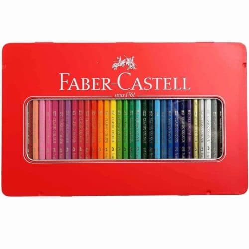 مداد رنگی ۳۶ رنگ فابر کاستل (جعبه فلزی) | Faber‑Castell Classic Colour Pencils — تصویر ۳