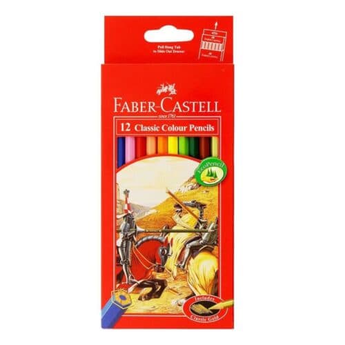 مداد رنگی ۱۲ رنگ فابر کاستل (جعبه مقوایی) | Faber-Castell Classic Colour Pencils
