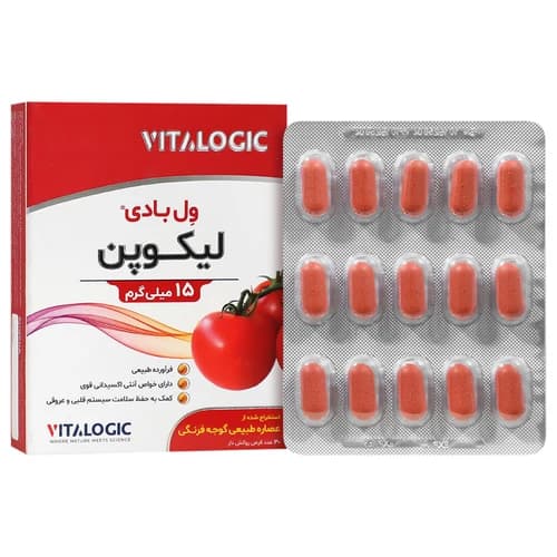 لیکوپن 15میلیگرم ( ول بادی – ویتالاجیک ) – قرص