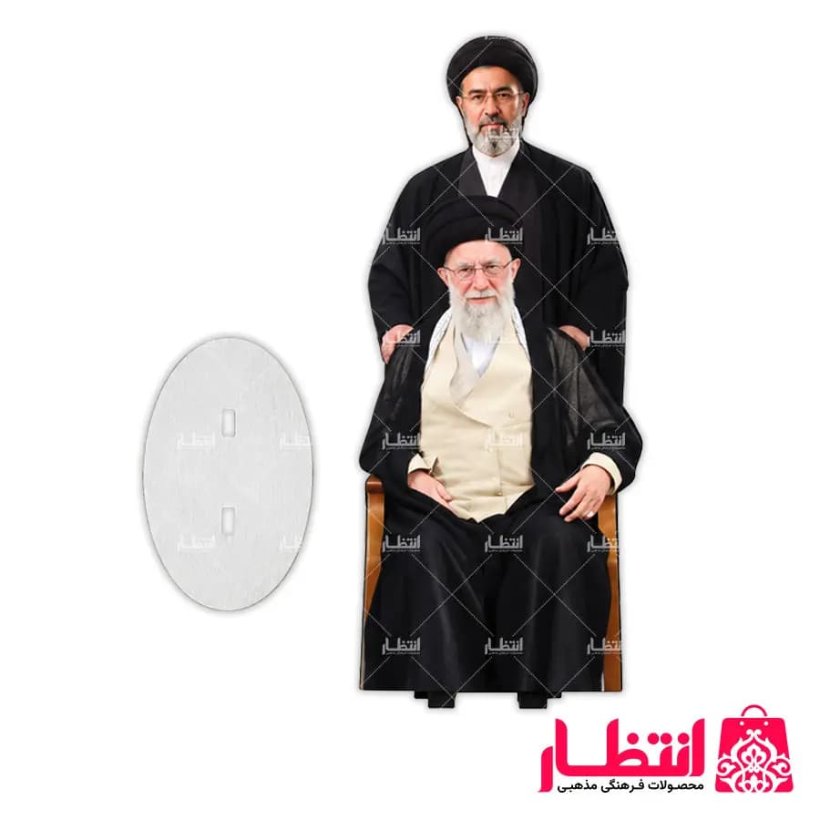 استند رومیزی رهبر شهید و رهبر جدید انقلاب — تصویر ۲