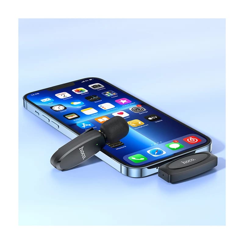میکروفن یقه ای هوکو مدل L15 لایتنینگ | مناسب آیفون — تصویر ۵