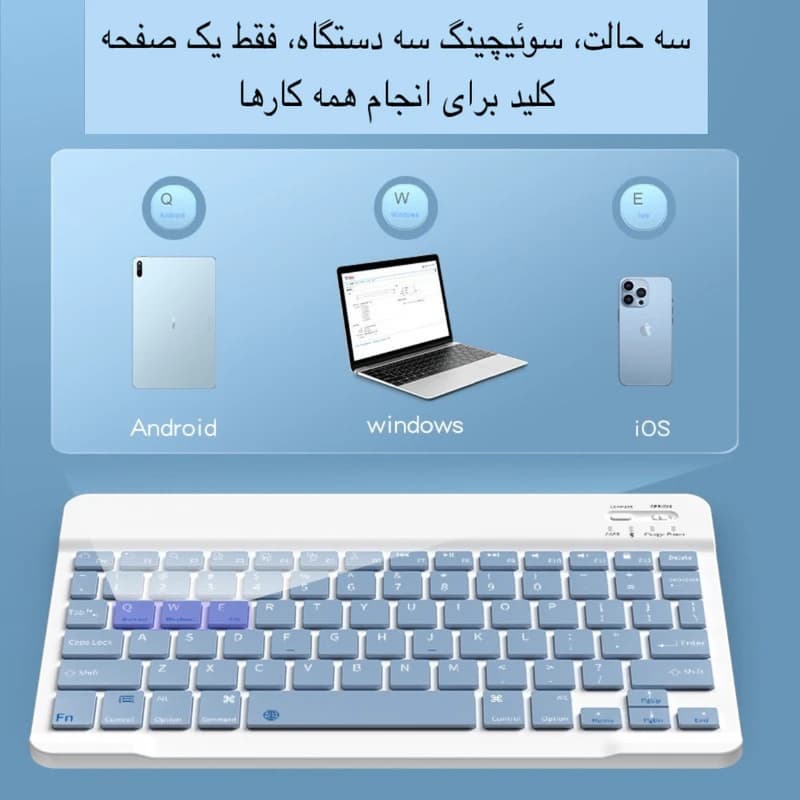 کیبورد و ماوس بی سیم مدل KIT | سوییچ ممبران و طراحی Tenkeyless — تصویر ۱۰