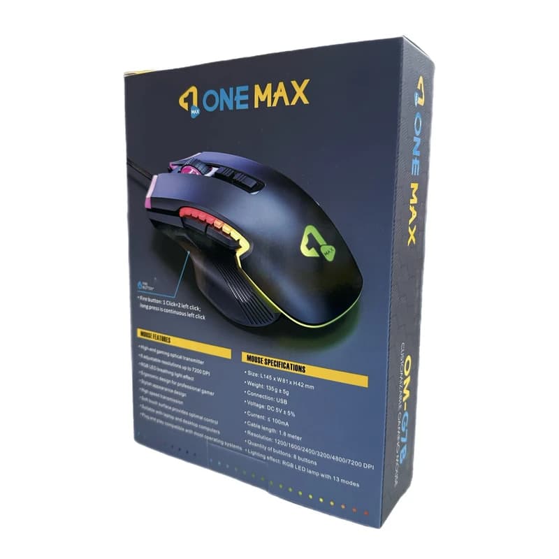 ماوس وان مکس OM-G7 | ماوس گیمینگ RGB حرفه‌ای — تصویر ۲