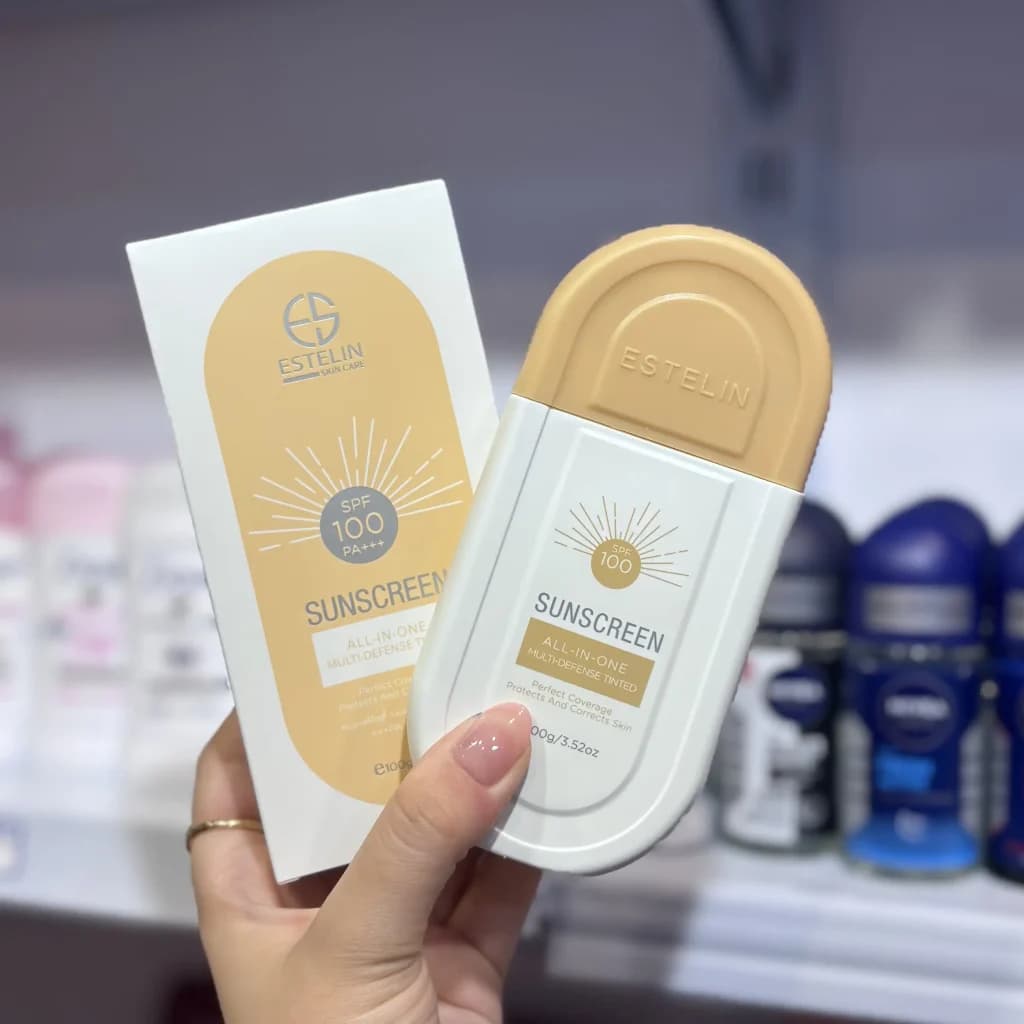 کرم ضد آفتاب رنگی استیلن SPF 100 مدل All-In-One وزن 100 گرم (اصل) — تصویر ۳