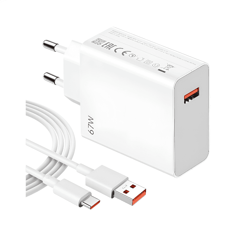 شارژر شیائومی 67 وات دو پین همراه کابل | Xiaomi 67W Fast Charger — تصویر ۱۰