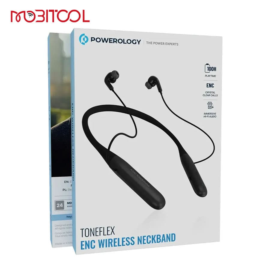 هندزفری بلوتوث گردنی پاورولوژی Powerology Toneflex ENC Wireless Neckband — تصویر ۶