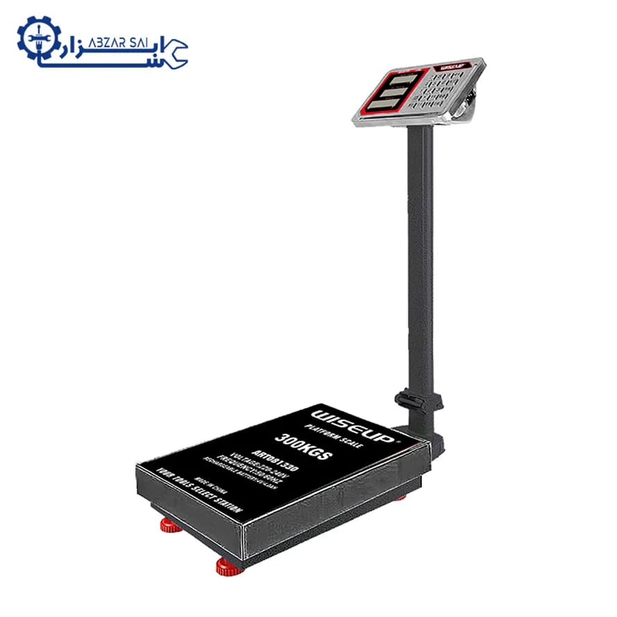 ترازو 150 کیلویی وایزاپ مدل 081315 | باسکول فروشگاهی 30×40 سانتی‌متر — تصویر ۲