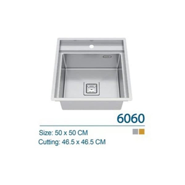 سینک دست ساز ایلیا استیل مدل 6060 — تصویر ۱۱