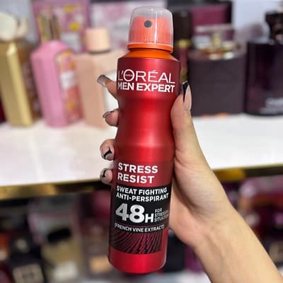 اسپری ضد تعریق مردانه لورآل Men Expert Stress Resist اصل 48 ساعته
