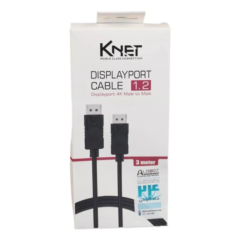 کابل DisplayPort 1.2 کی نت مدل K-C301 طول 3 متر | انتقال تصویر 4K 60Hz — تصویر ۴
