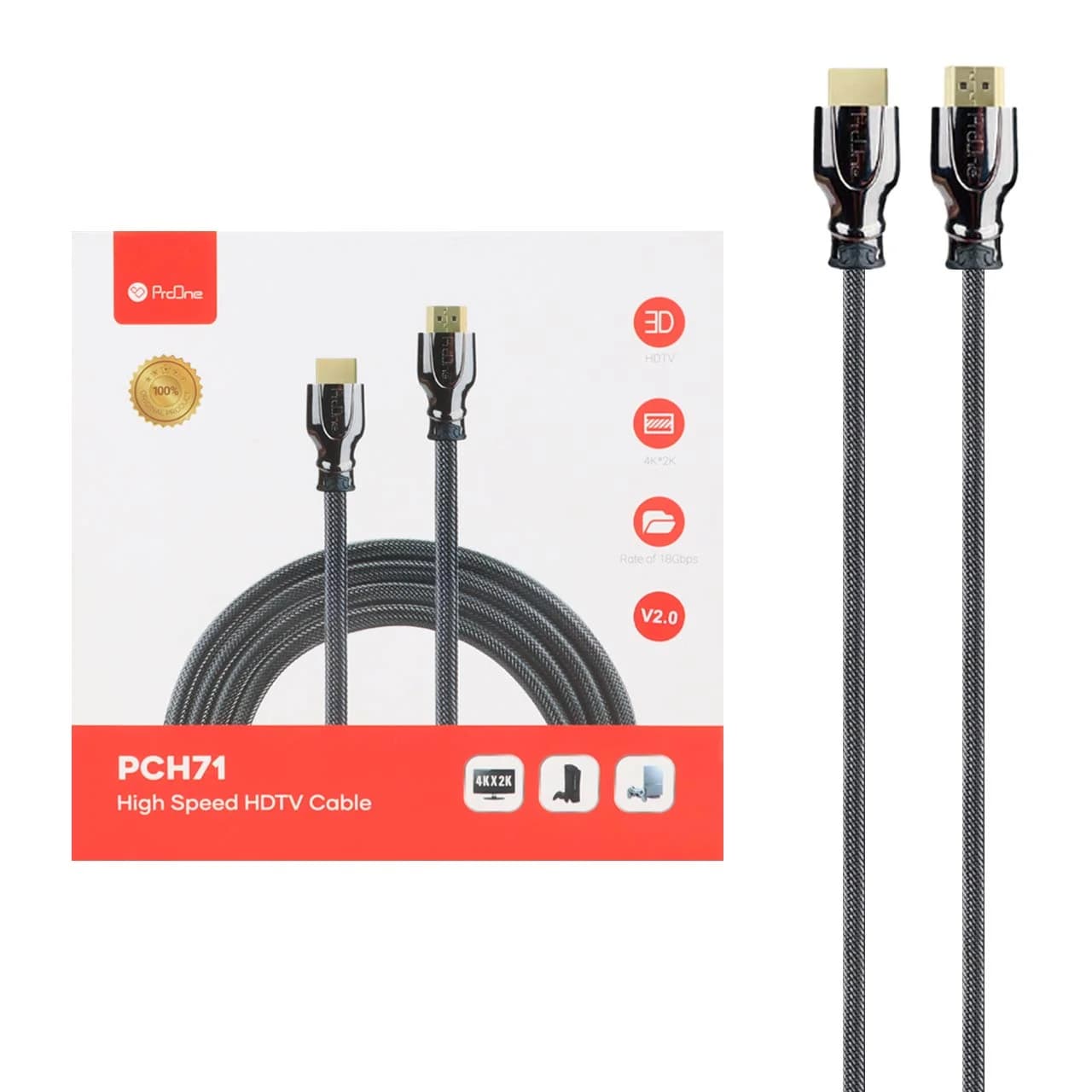 کابل HDMI پرووان مدل PROONE PCH71 طول 5 متر — تصویر ۸