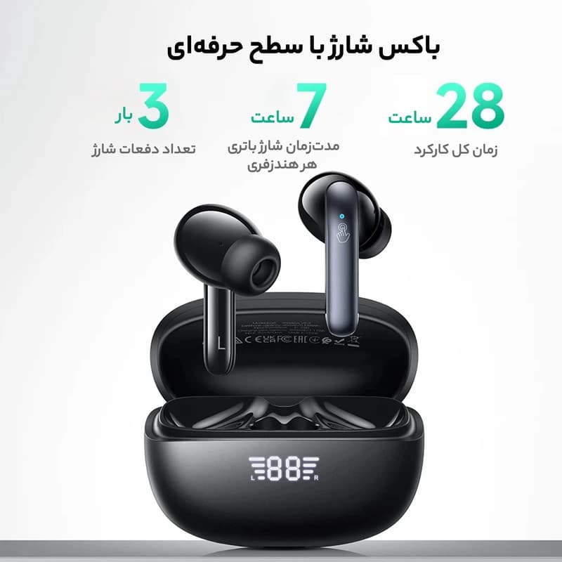 ایرپاد هوکو مدل HOCO EQ5 ANC+ENC | نویز کنسلینگ فعال و بلوتوث 5.3 — تصویر ۷