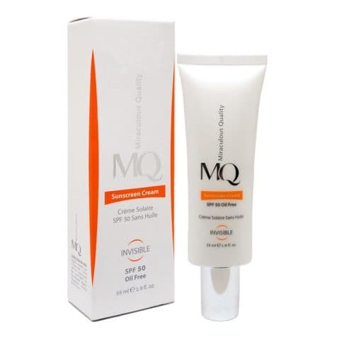 کرم ضد آفتاب فاقد چربی SPF50 بی رنگ 55 میلی لیتر ام کیو — تصویر ۳