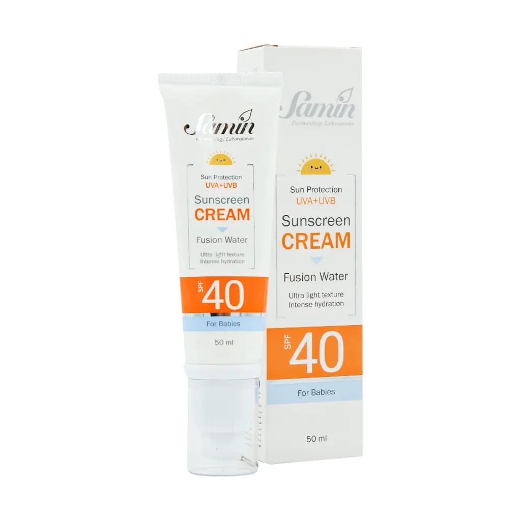 کرم ضد آفتاب فیوژن واتر کودکان SPF40 ثمین 50 میلی لیتر — تصویر ۶